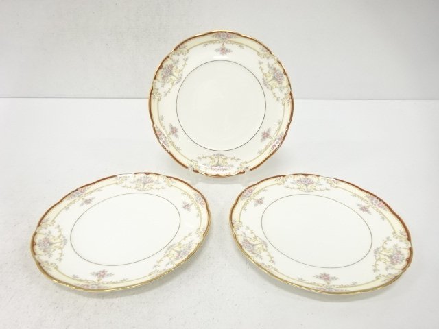Noritake ノリタケ　プレート3枚(19センチ)　洋食器